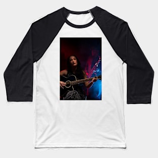 guitar and Saxophone Baseball T-Shirt